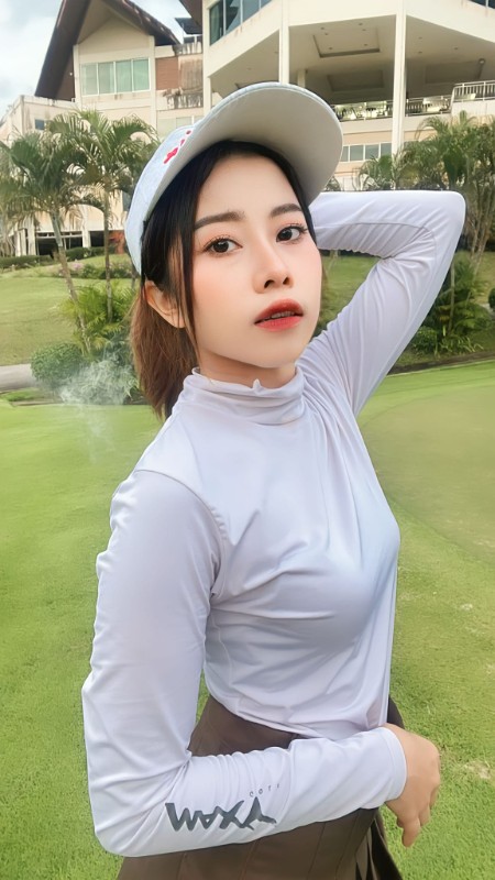 Fah Pattama น้อง ปลายฟ้า สาวสวย แคดดี้ ตัวเล็ก อกโต เซ็กซี่ แอบแซ่บ 11